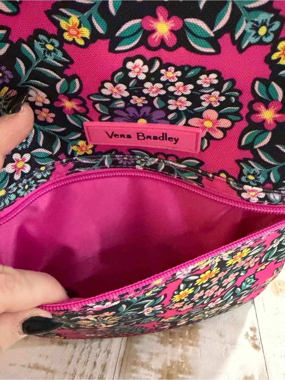 Vera Bradley Lighten Up Grand Backpack Pink Kaleidoscope Rosettes Hot Pink Bag